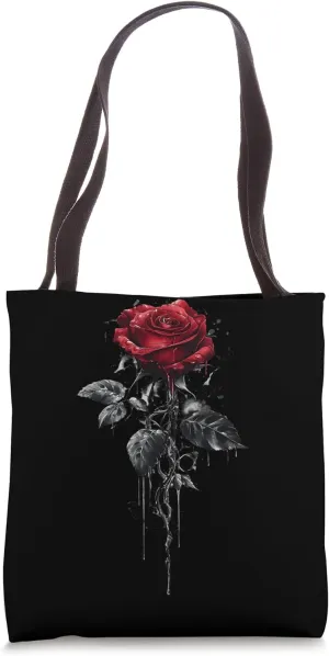 Red Rose Flower Botanist Garden Gardening Flower Rose Tote Bag