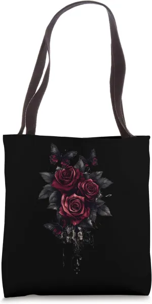Red Rose Flower Botanist Garden Gardening Flower Rose Tote Bag