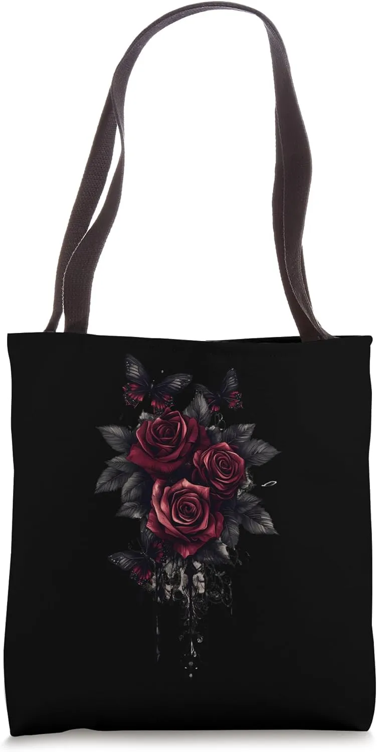 Red Rose Flower Botanist Garden Gardening Flower Rose Tote Bag