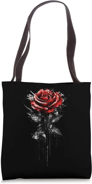 Red Rose Flower Botanist Garden Gardening Flower Rose Tote Bag