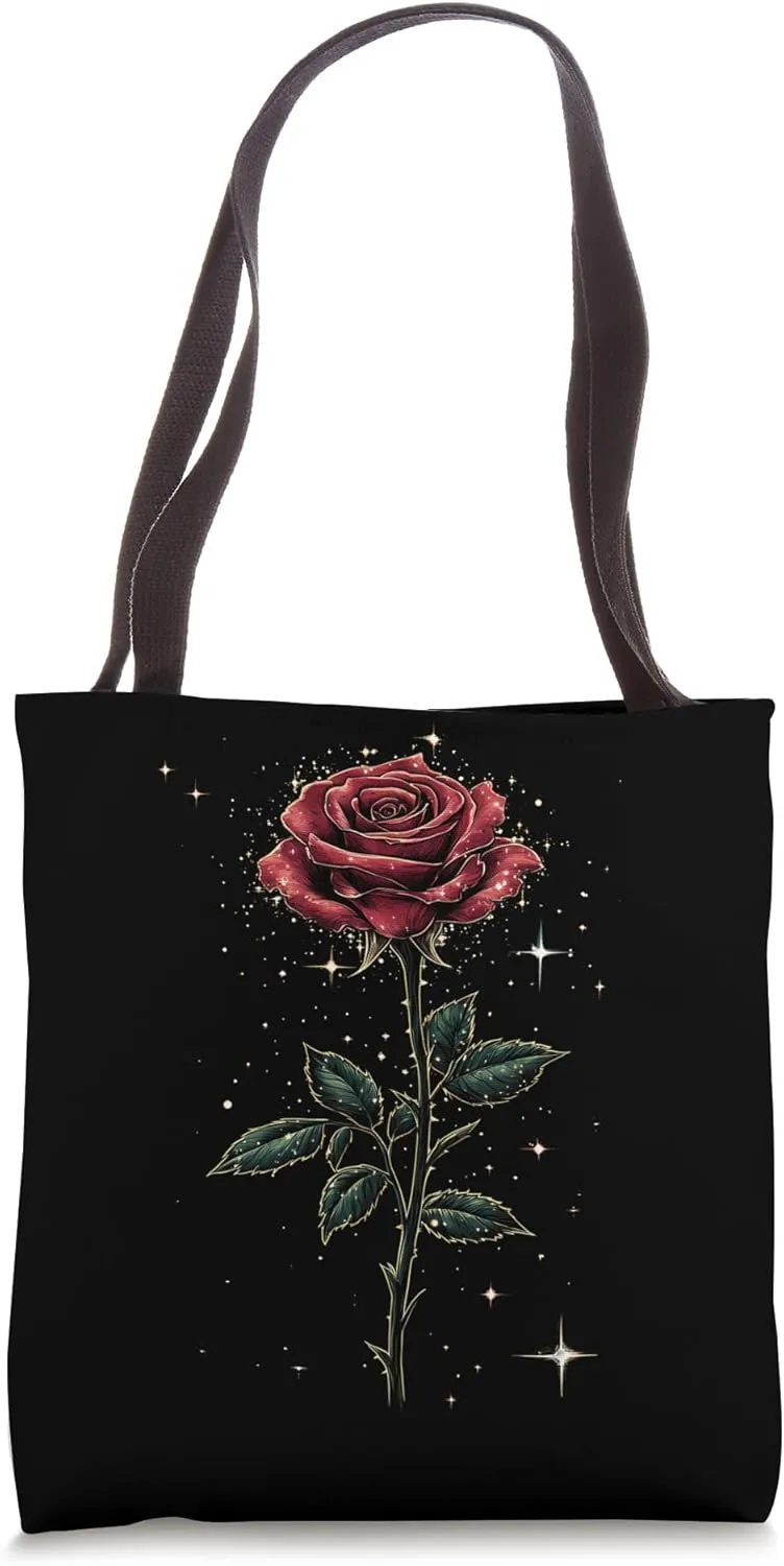 Red Rose Flower Botanist Garden Gardening Flower Rose Tote Bag