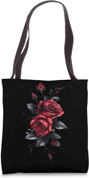 Red Rose Flower Botanist Garden Gardening Flower Rose Tote Bag