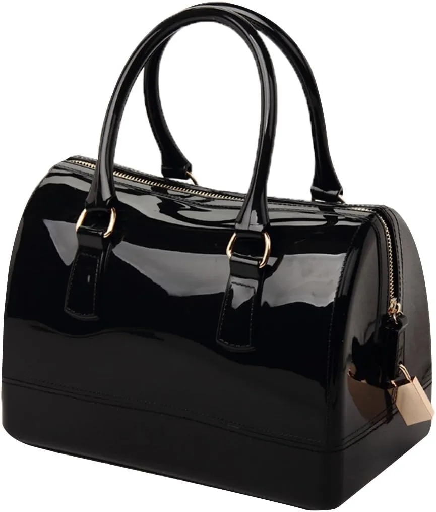 Remeehi Women Charming Jelly Pillow-shaped Shoulder Bag Top Handle Bag Tote