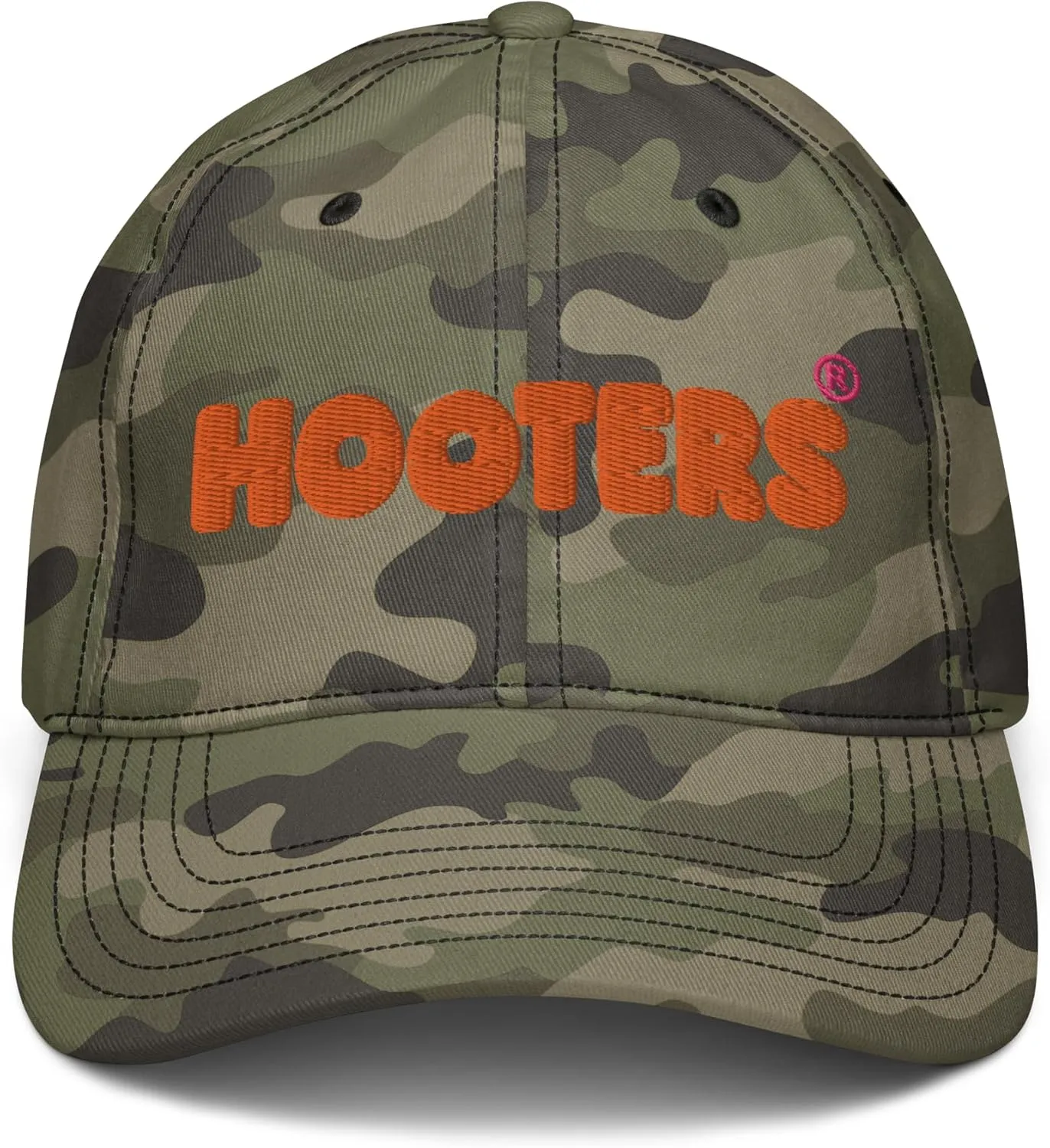 Restaurant Classic Orange Bubble Logo Adjustable Baseball Hat
