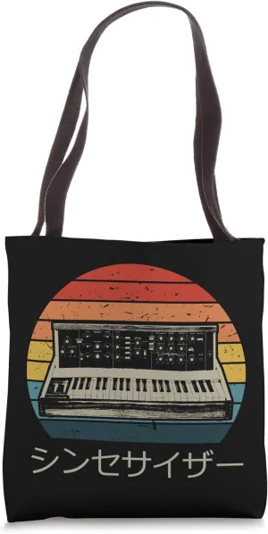 Retro Modular Synthesizer Music Producer Analog Tote Bag