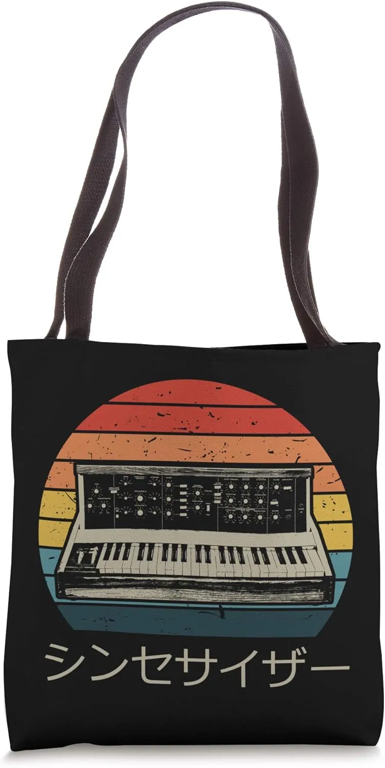 Retro Modular Synthesizer Music Producer Analog Tote Bag
