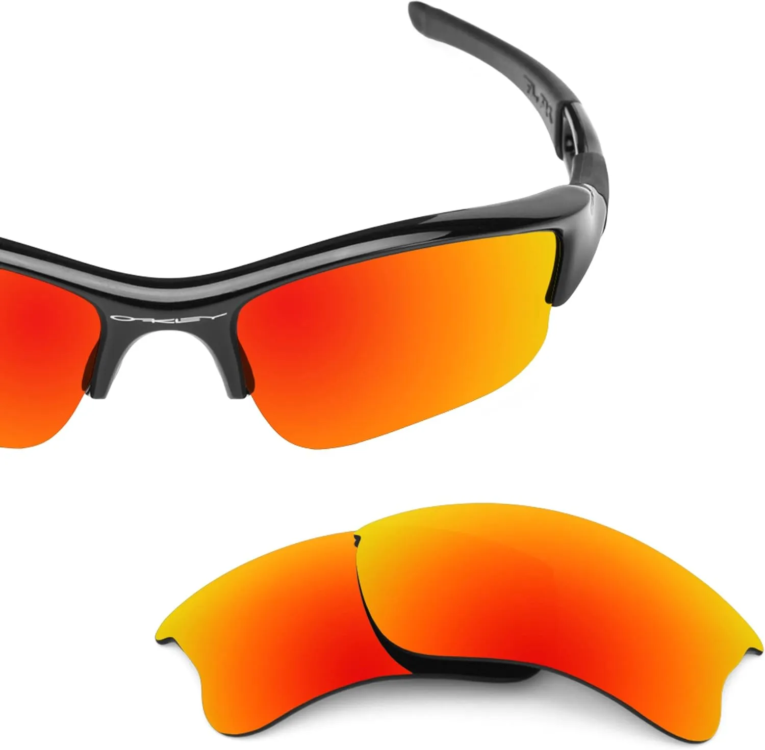 Revant Replacement Lenses for Oakley Flak Jacket XLJ sunglasses, Polarized Options, Anti-Scratch and Impact Resistant