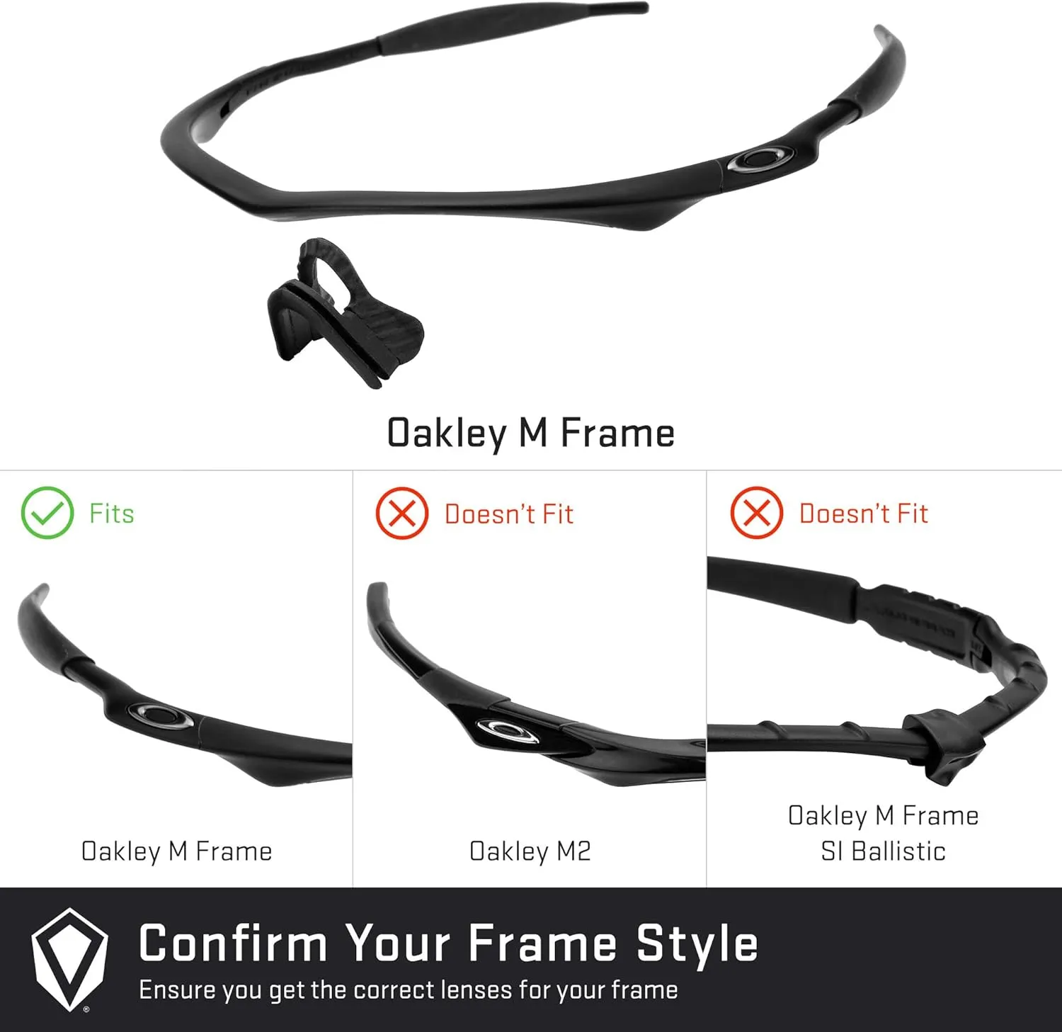 Revant Replacement Lenses for Oakley M Frame Strike sunglasses, Polarized Options, Anti-Scratch and Impact Resistant
