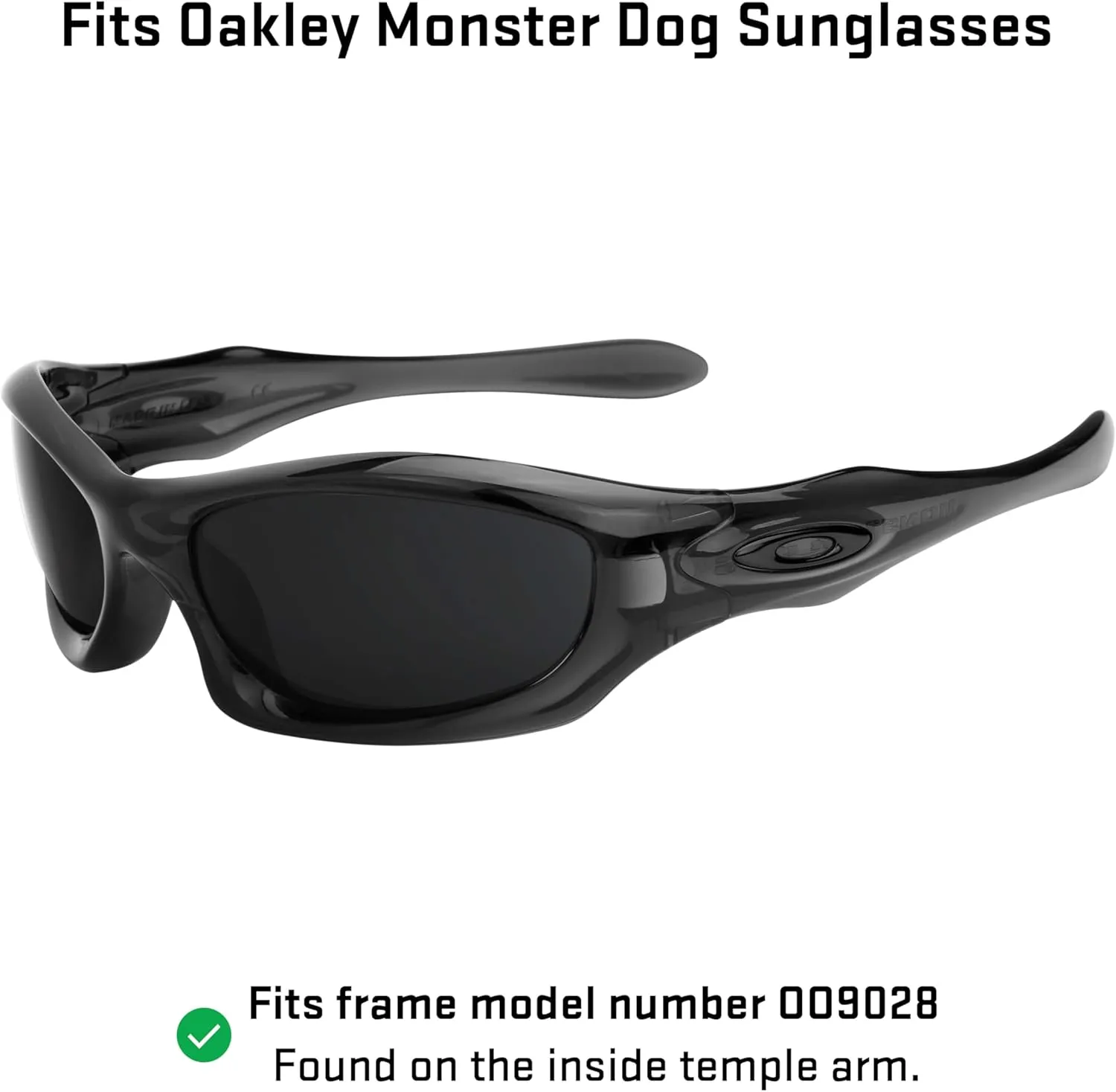 Revant Replacement Lenses for Oakley Monster Dog sunglasses, Polarized Options, Anti-Scratch and Impact Resistant