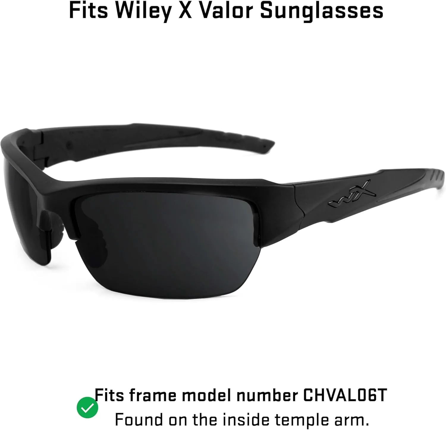 Revant Replacement Lenses for Wiley X Valor sunglasses, Polarized Options, UV Protection, Anti-Scratch and Impact Resistant