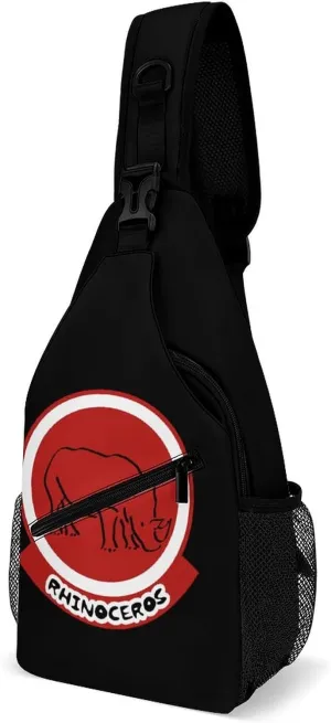 Rhinoceros Sign Fashion Sling Bag Shoulder Chest Crossbody Bags Backpack Travel Hiking
