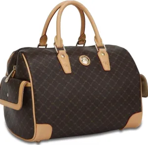Rioni Signature (Brown) - Large Boston Bag