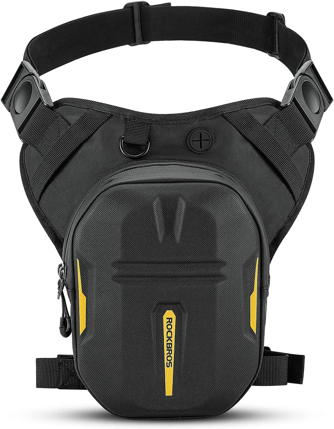 ROCKBROS Drop Leg Bag 3 IN 1 Motorcycle Waist Pack Thigh Bag Magnetic Motorcycle Tank Bag Muti-functions Leg Pouch for Men Womenfor Cycling Hiking Running Camping Travel 10L Black
