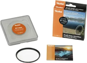 Rollei 67 mm UV Lens Filter - 16 Layers Multi-Resistant Nano Coating, Ultraviolet Protection, Water/Oil/Stainrepellent
