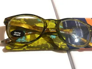 round green leaves inspired scratch resistant lenses, Pasadena reading glasses  1.50