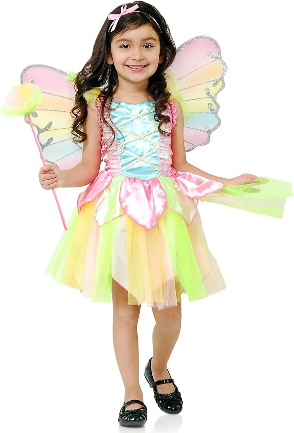 Rubies Child's Charades Rainbow Princess Fairy Costume, X-Small/Small