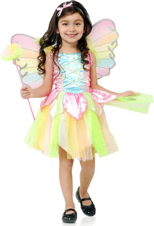Rubies Child's Charades Rainbow Princess Fairy Costume, X-Small/Small