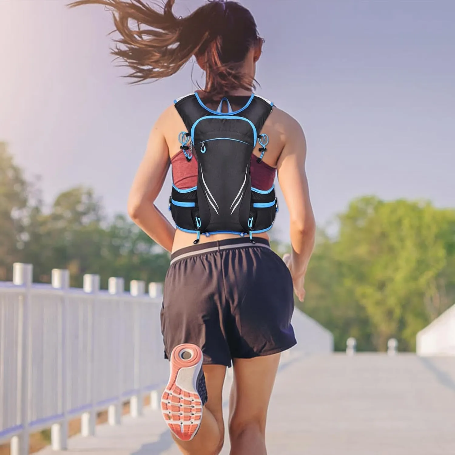 Running Chest Bag | Sports Trail Backpack - Outdoor Sports Chest Bag for Men, Travel Chest Pack for Running, Hiking