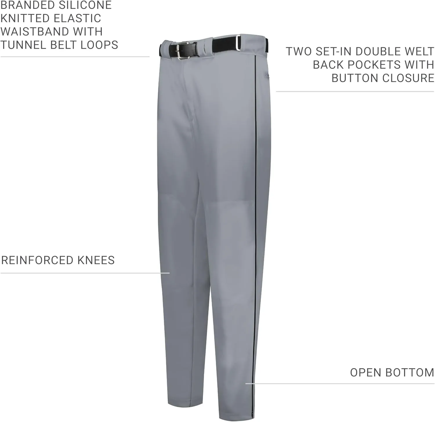 Russell Athletic Boys Youth Piped Diamond Series Baseball Pant 2.0
