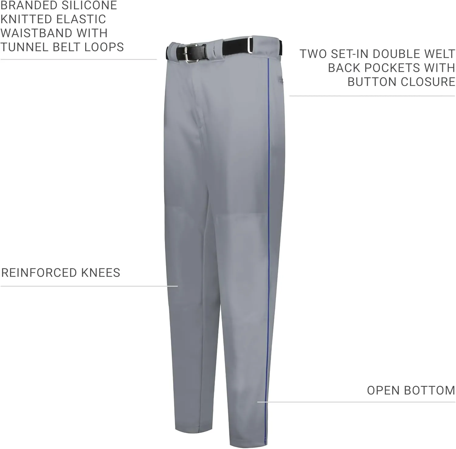 Russell Athletic Boys Youth Piped Diamond Series Baseball Pant 2.0