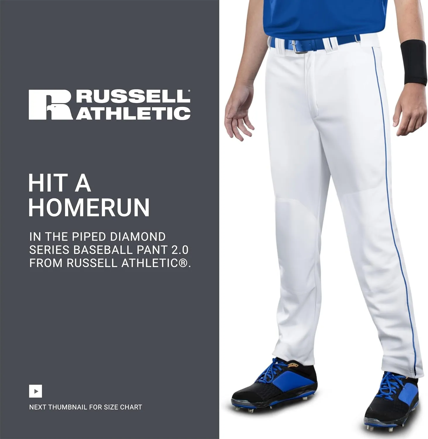 Russell Athletic Men's Piped Diamond Series Baseball Pant 2.0