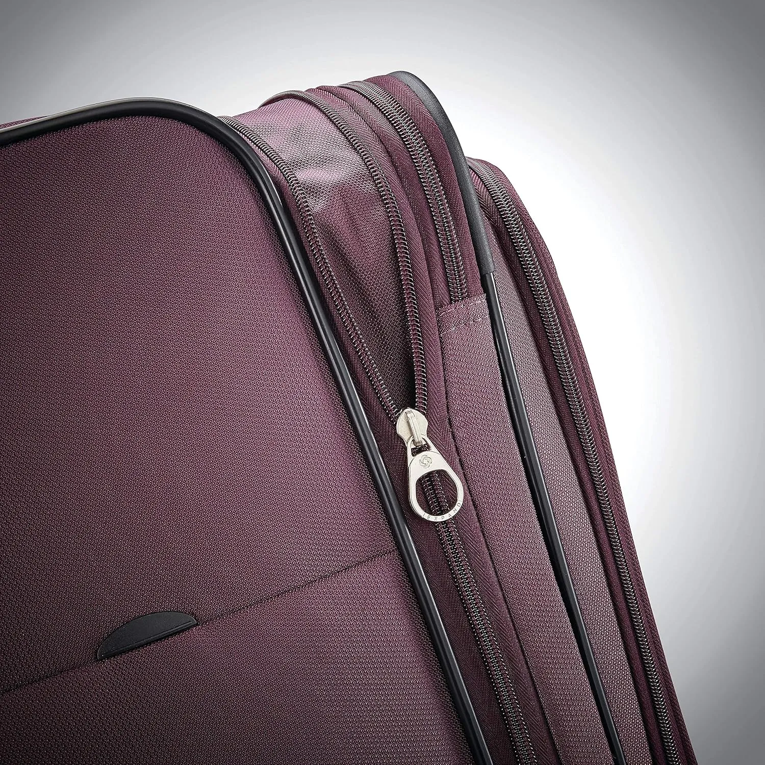 Samsonite Ascella X Softside Expandable Luggage with Spinner Wheels, Plum, Checked-Large 29-Inch