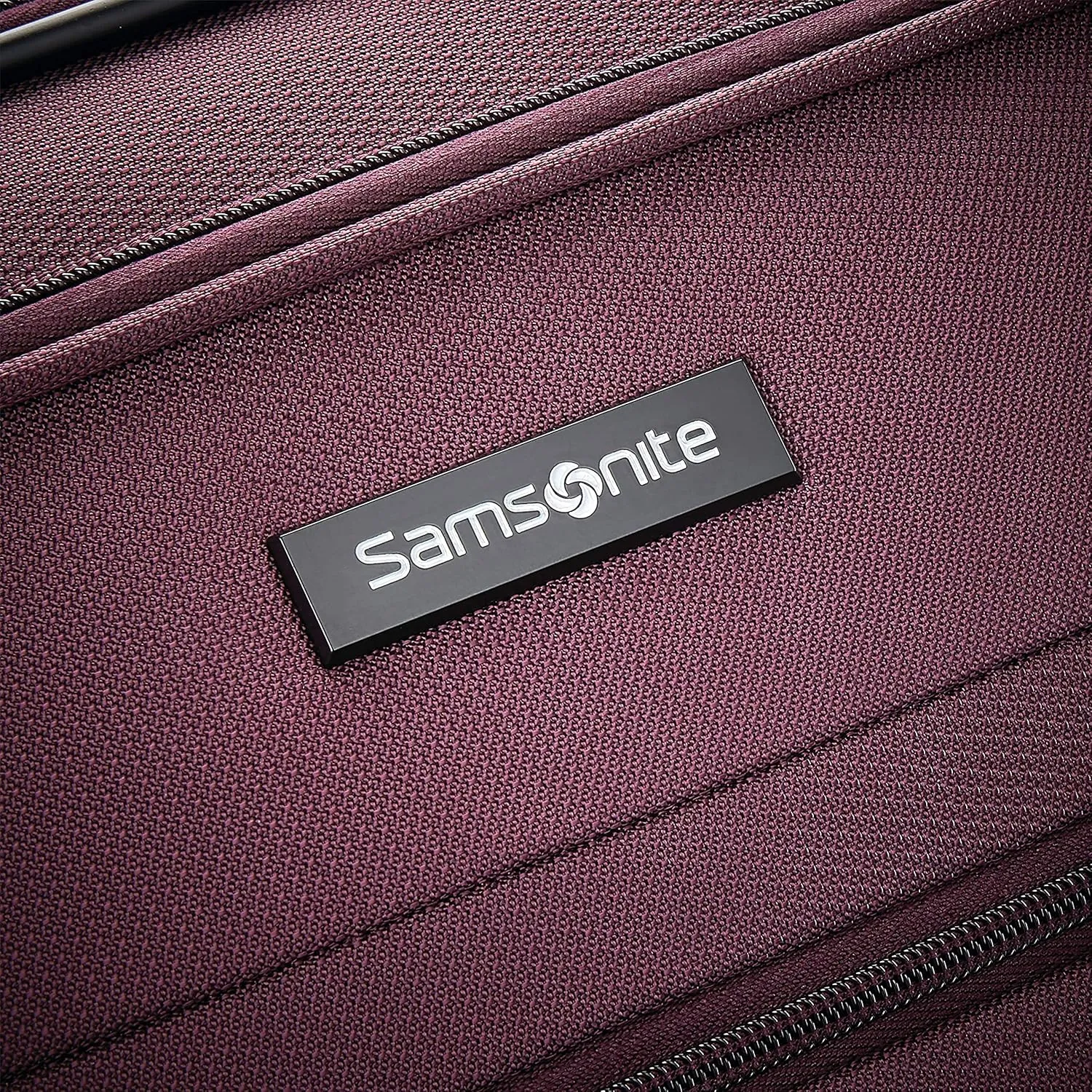 Samsonite Ascella X Softside Expandable Luggage with Spinner Wheels, Plum, Checked-Large 29-Inch