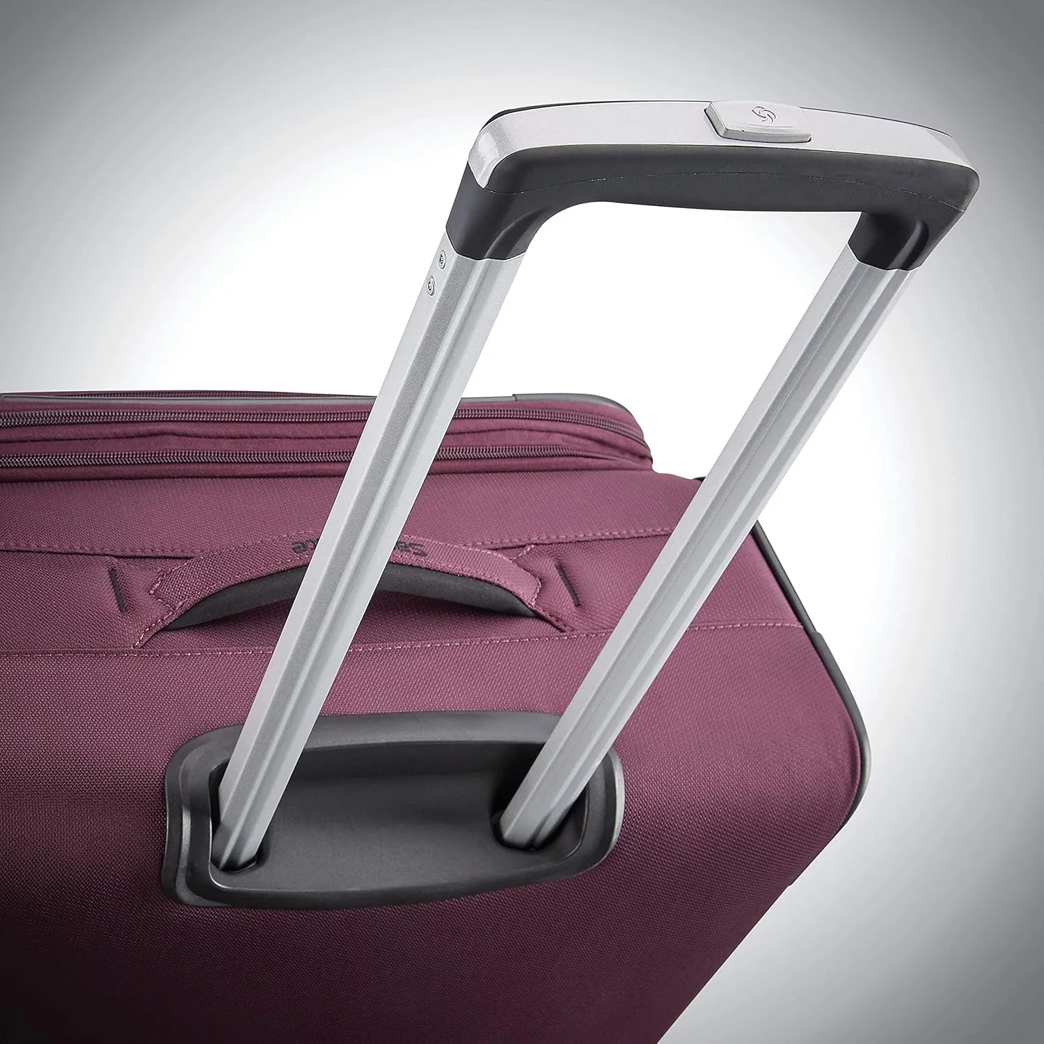Samsonite Ascella X Softside Expandable Luggage with Spinner Wheels, Plum, Checked-Large 29-Inch