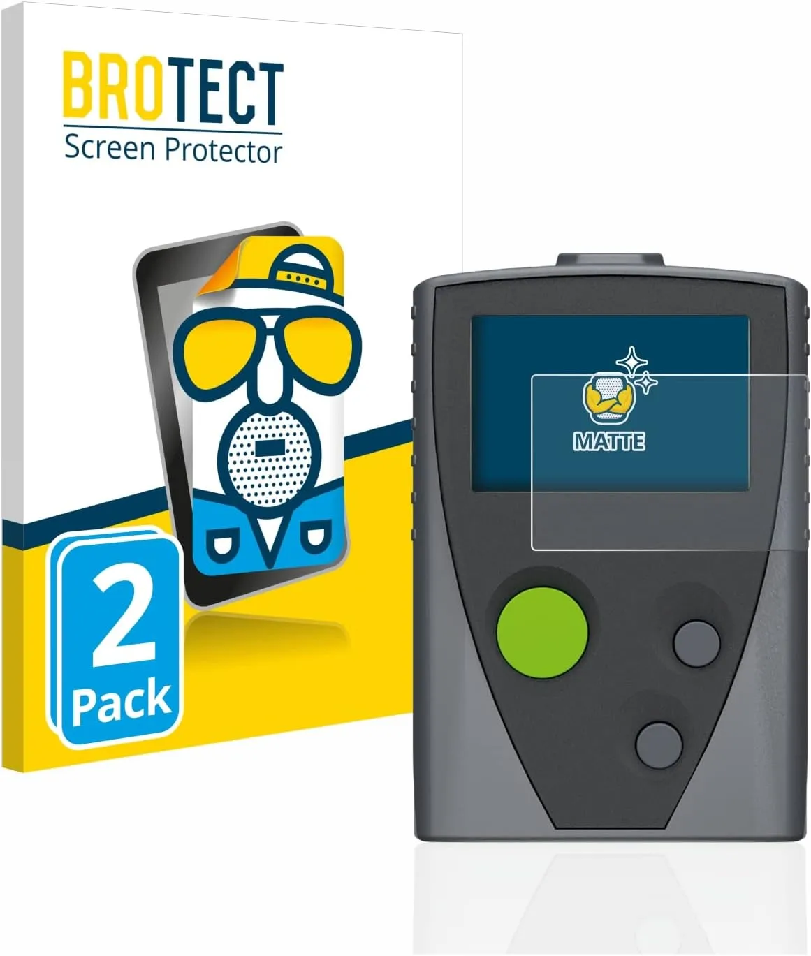 Screen Protection Film 2-Pack Compatible with Swissphone Boss 915 Anti Glare Screen Protector [Matte, Scratch Proof]