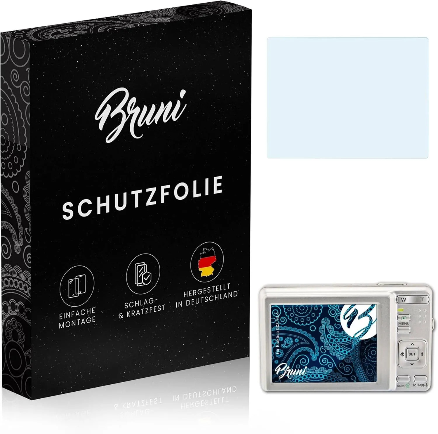 Screen Protector compatible with Praktica DCZ 10,4 Protector Film, crystal clear Protective Film (2X)