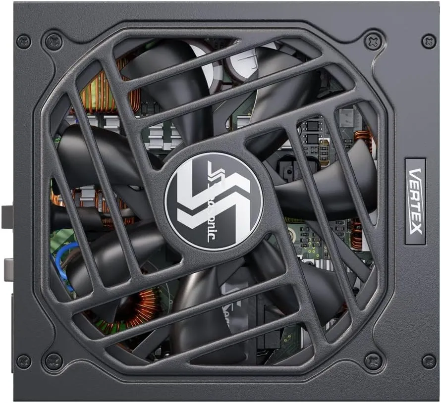 Seasonic VERTEX GX-1200 - 1200W - 80  Gold - ATX 3.0 & PCIe 5.0 Ready - Full-Modular - ATX Form Factor - Low Noise - 12 Year Warranty - Nvidia RTX 30/40 Super & AMD GPU Compatible (Renewed)