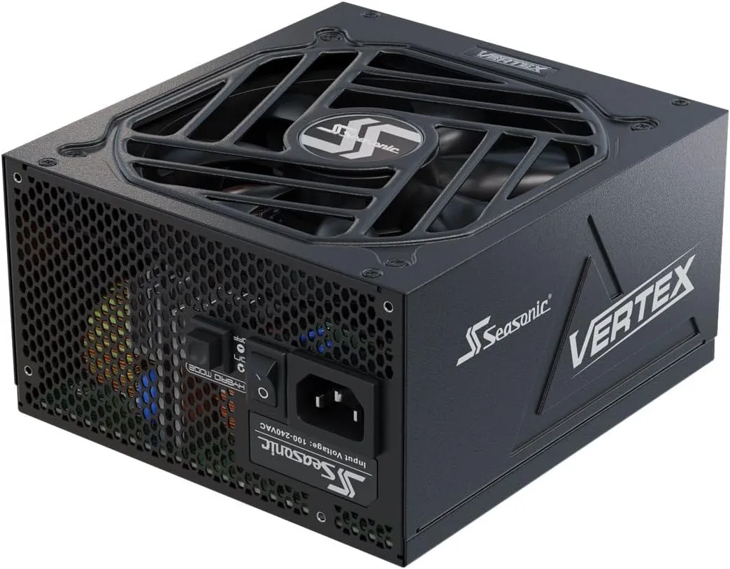 Seasonic VERTEX GX-1200 - 1200W - 80  Gold - ATX 3.0 & PCIe 5.0 Ready - Full-Modular - ATX Form Factor - Low Noise - 12 Year Warranty - Nvidia RTX 30/40 Super & AMD GPU Compatible (Renewed)