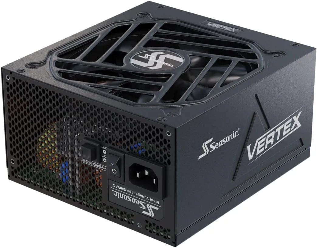 Seasonic VERTEX GX-1200 - 1200W - 80  Gold - ATX 3.0 & PCIe 5.0 Ready - Full-Modular - ATX Form Factor - Low Noise - 12 Year Warranty - Nvidia RTX 30/40 Super & AMD GPU Compatible (Renewed)