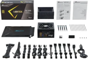 Seasonic VERTEX GX-1200 - 1200W - 80  Gold - ATX 3.0 & PCIe 5.0 Ready - Full-Modular - ATX Form Factor - Low Noise - 12 Year Warranty - Nvidia RTX 30/40 Super & AMD GPU Compatible (Renewed)