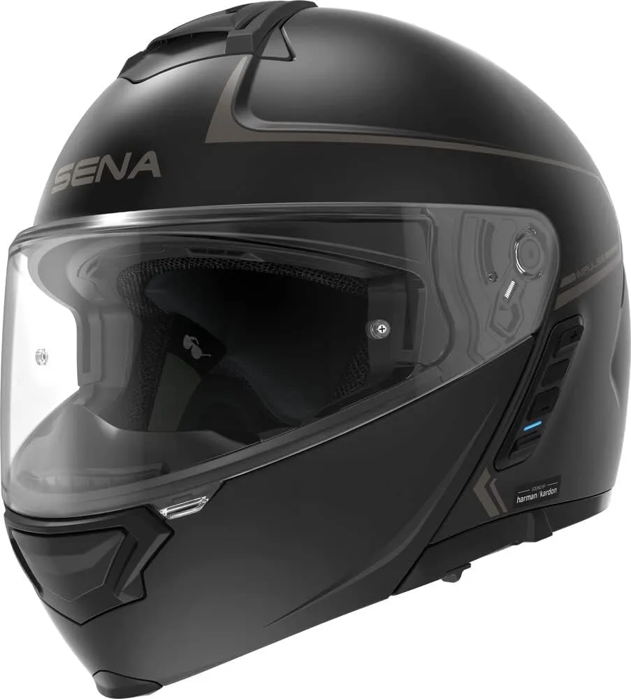 Sena Technologies Impulse Flip Up Solid Helmets Small Matte Black