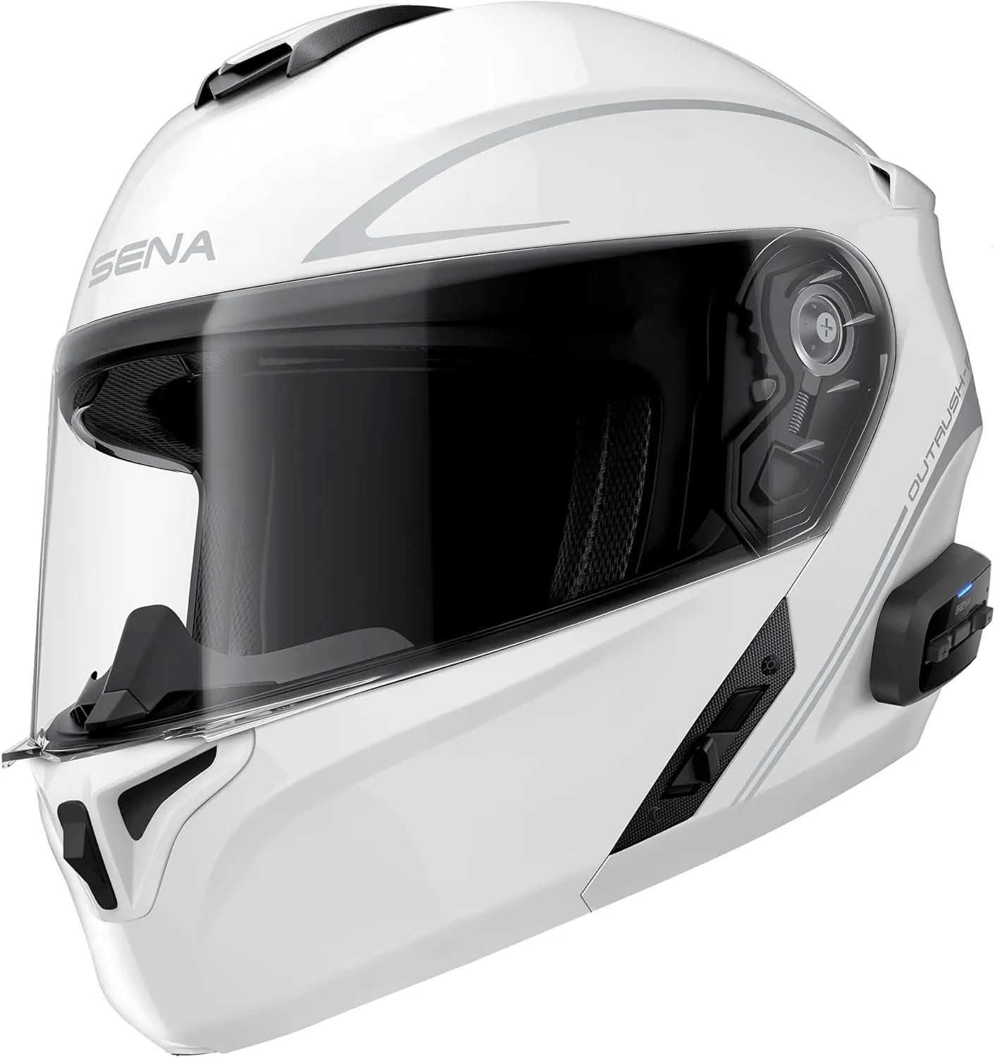 SenaOutrush Bluetooth Modular Motorcycle Helmet with Intercom System, DOT