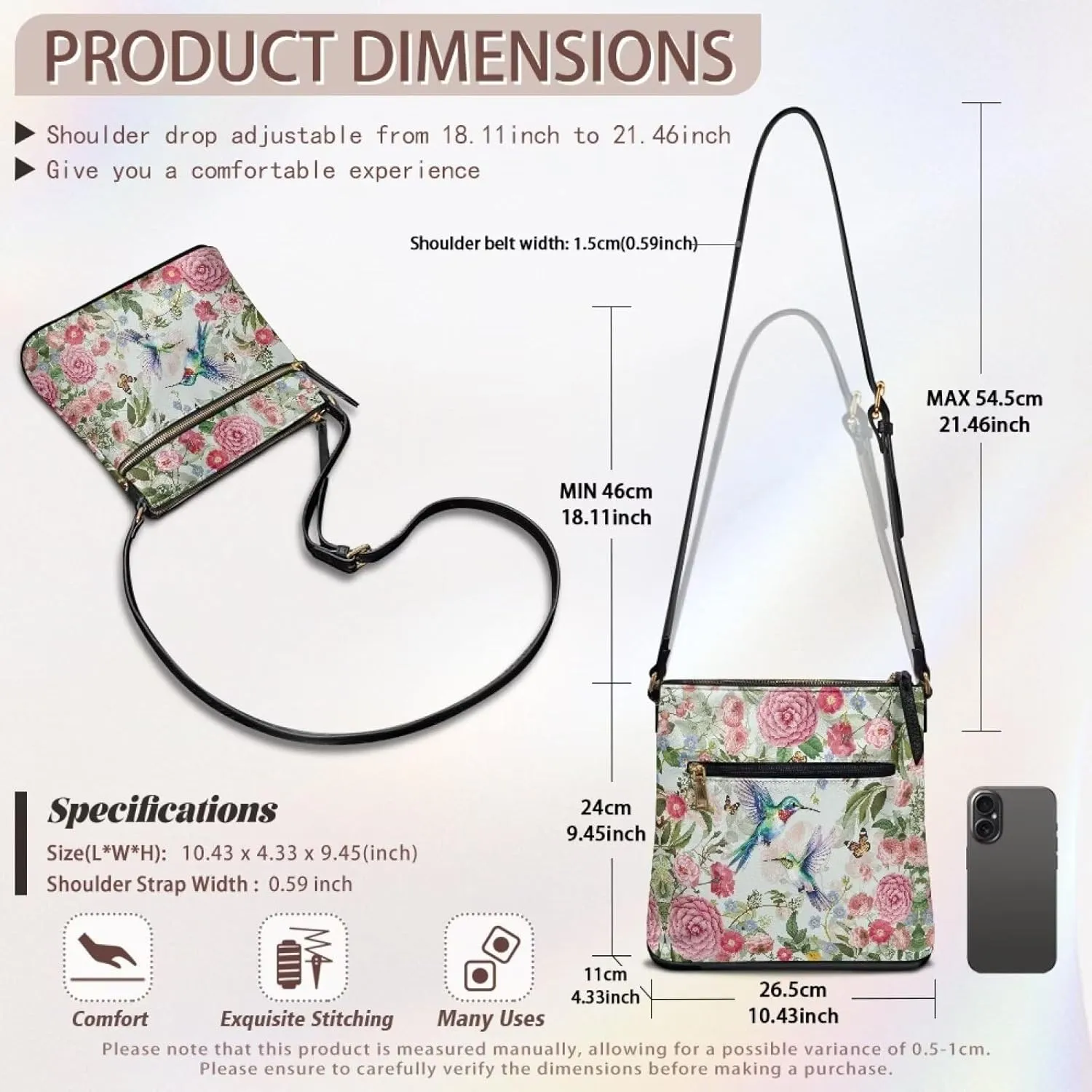 Sepetwhos Crossbody Bags Purses for Women Shoulder Handbags Crossover Stylish Trendy Pocketbook with Top Zipper Closure