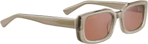Serengetti Rectangular Nicholson Shiny Transparent Taupe Grey-Polar Drivers, Multi, One Size