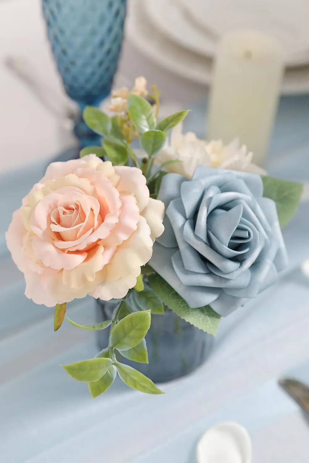 Serra Flora Artificial Flowers Combo Box Set for DIY Wedding Bouquets Centerpieces Arrangements Bridal Shower Party Home Decorations