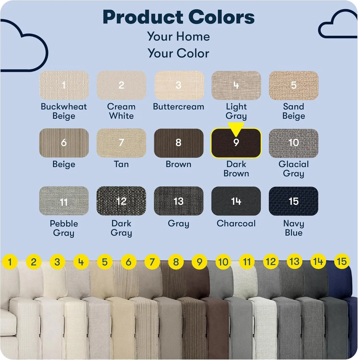 Serta Palisades 61" Track Arm Sofa, Easy Care Polyester, Soft Pillow Back, Pocket Coil Seat Cushions, Removable Covers, Loveseat or Couch for Small Spaces, Living Rooms or Bedrooms, Dark Brown