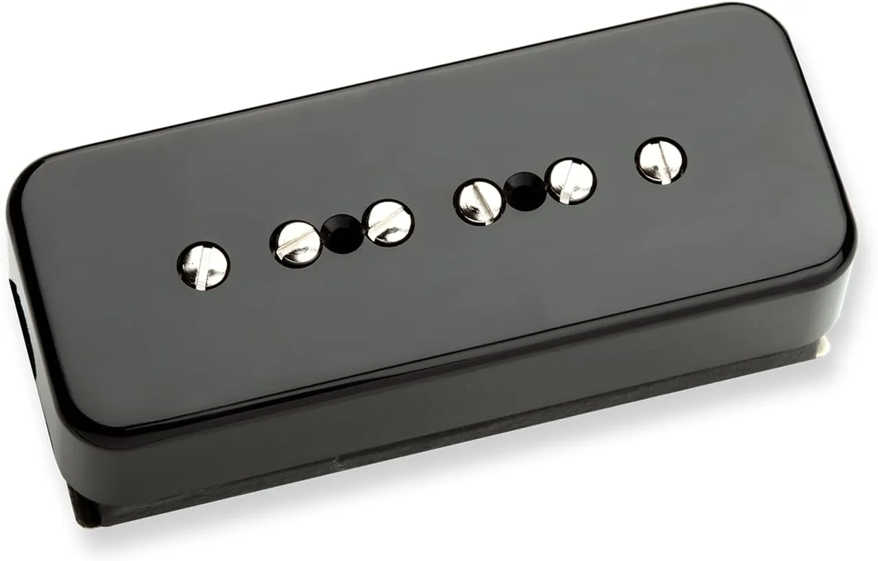 Seymour Duncan STK-P1 Vintage Stack P-90 Neck Pickup – Black – Hum-Cancelling Soapbar