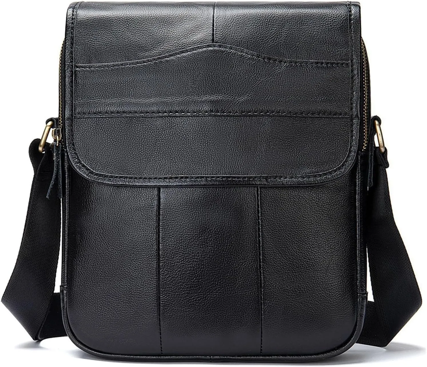 Shoulder Bag Vintage Men's Single Shoulder Crossbody Bag Top Layer Men's Body Bag