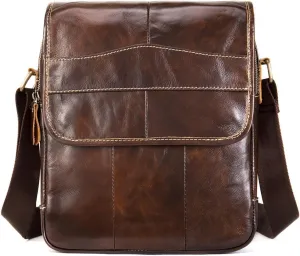 Shoulder Bag Vintage Men's Single Shoulder Crossbody Bag Top Layer Men's Body Bag