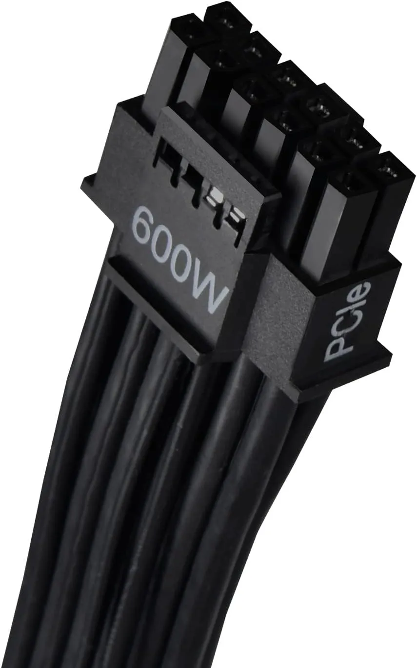 SilverStone Technology PP14-EPS Dual EPS 8 pin (PSU) to 12 4 pin (GPU) 12VHPWR PCIe Gen5 Cable for Silverstone 3rd Gen PSUs, SST-PP14-EPS
