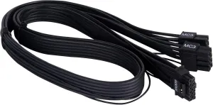 SilverStone Technology PP14-EPS Dual EPS 8 pin (PSU) to 12 4 pin (GPU) 12VHPWR PCIe Gen5 Cable for Silverstone 3rd Gen PSUs, SST-PP14-EPS
