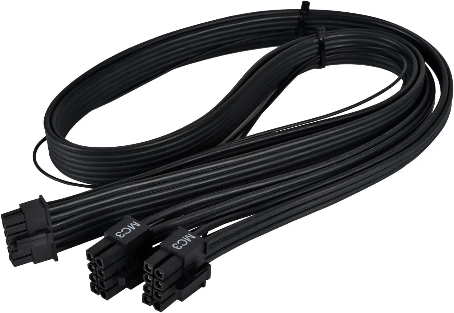 SilverStone Technology PP14-EPS Dual EPS 8 pin (PSU) to 12 4 pin (GPU) 12VHPWR PCIe Gen5 Cable for Silverstone 3rd Gen PSUs, SST-PP14-EPS