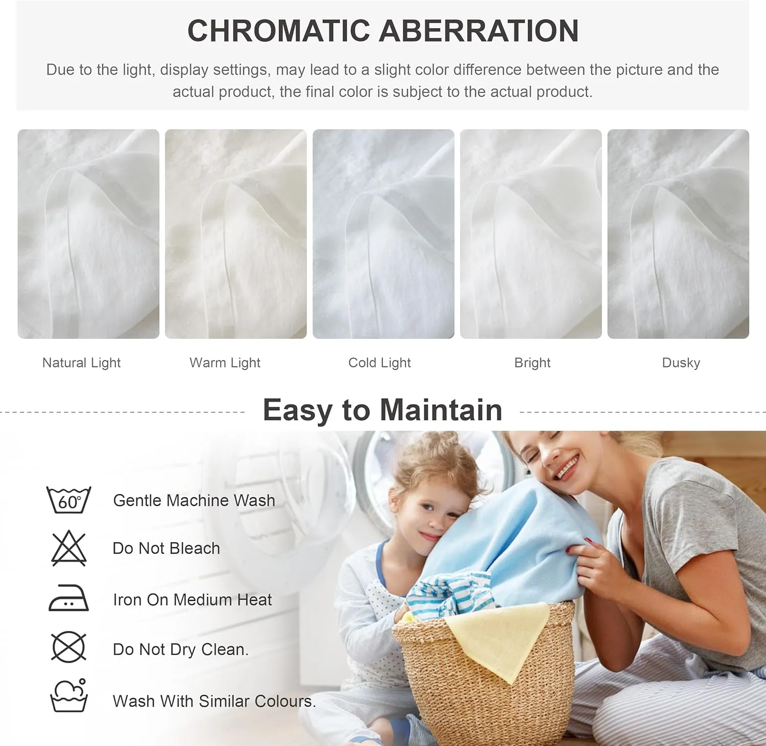 Simple&Opulence 100% Washed Linen Sheet Set-Natural French Flax Bed Sheet-4 Pcs Breathable,Ultra Soft,Farmhouse Bedding (1 Flat Sheet,1 Fitted Sheet,2 Pillowcases) with Lace Hemstitch-White, King