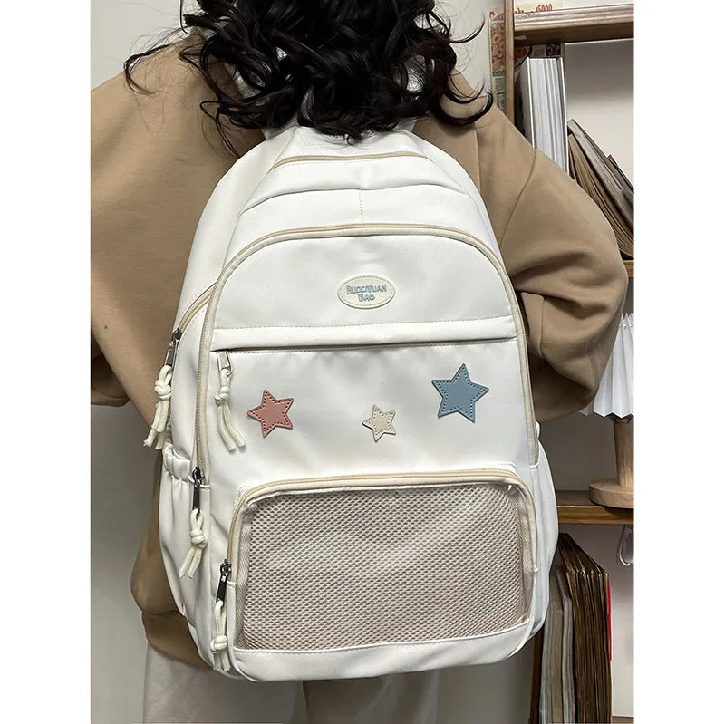 Sister Transparent Cartoon Large Capacity Versatile Backpacks