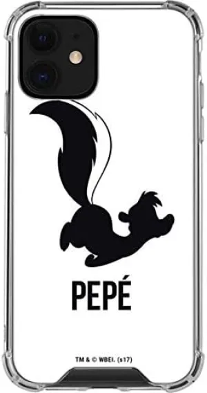 Skinit Clear Phone Case Compatible with iPhone 12 - Officially Licensed Looney Tunes Pepe Le Pew Identity Design