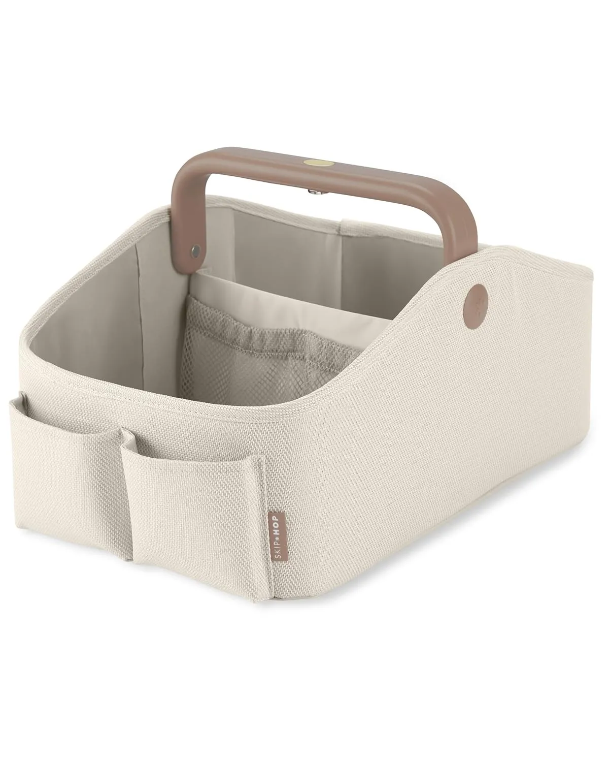 Skip Hop Diaper Caddy Organizer with Touch Sensor Night Light Nursery Style Oat